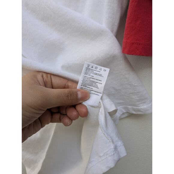 New Era Shirt St Louis Cardinals 3/4 Sleeve Red White Athleisure Sporty Sz XL - Picture 11 of 12